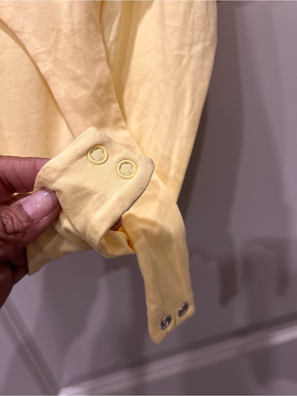 naked wardrobe Pale Yellow Scoop Neck Top - Picture 6 of 8